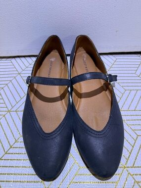 Lucky Brand Black Mary Jane Flats with Strap